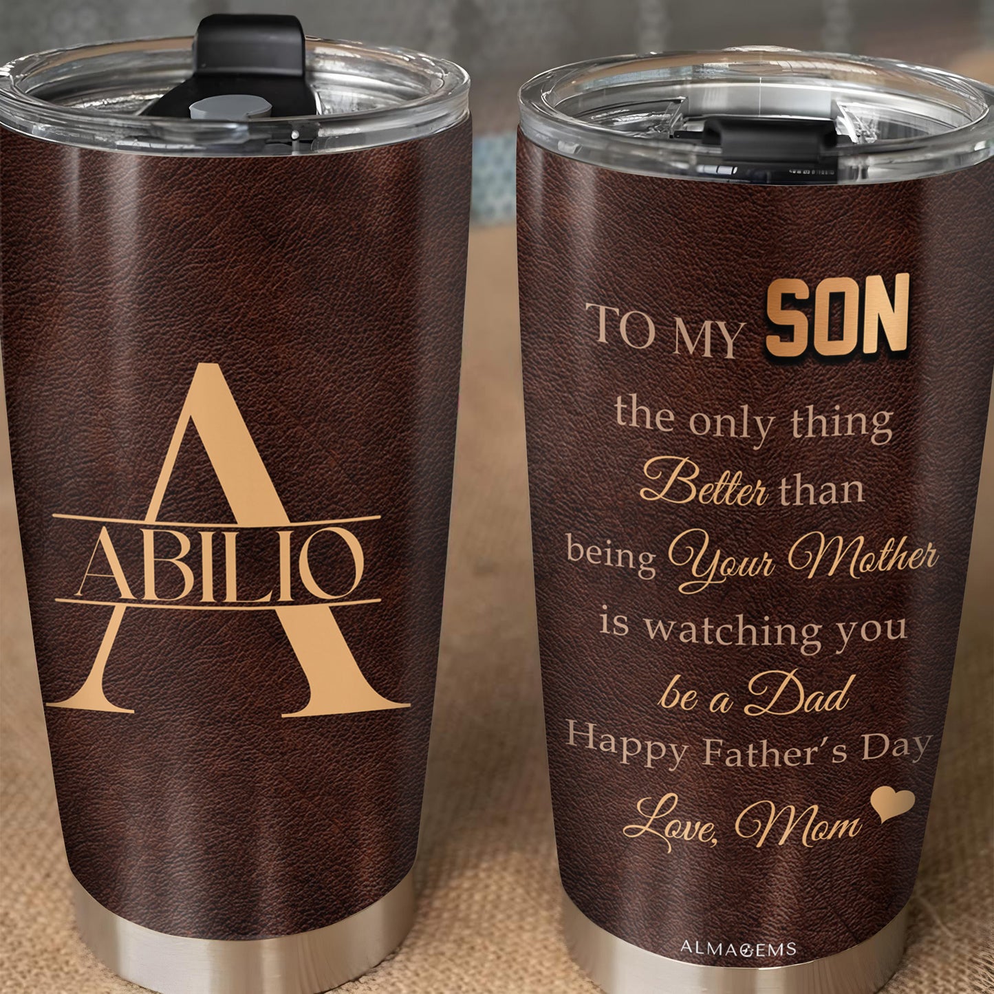 To My Son, The Only Thing Better Than Being Your Mother, Leather Texture and Heart