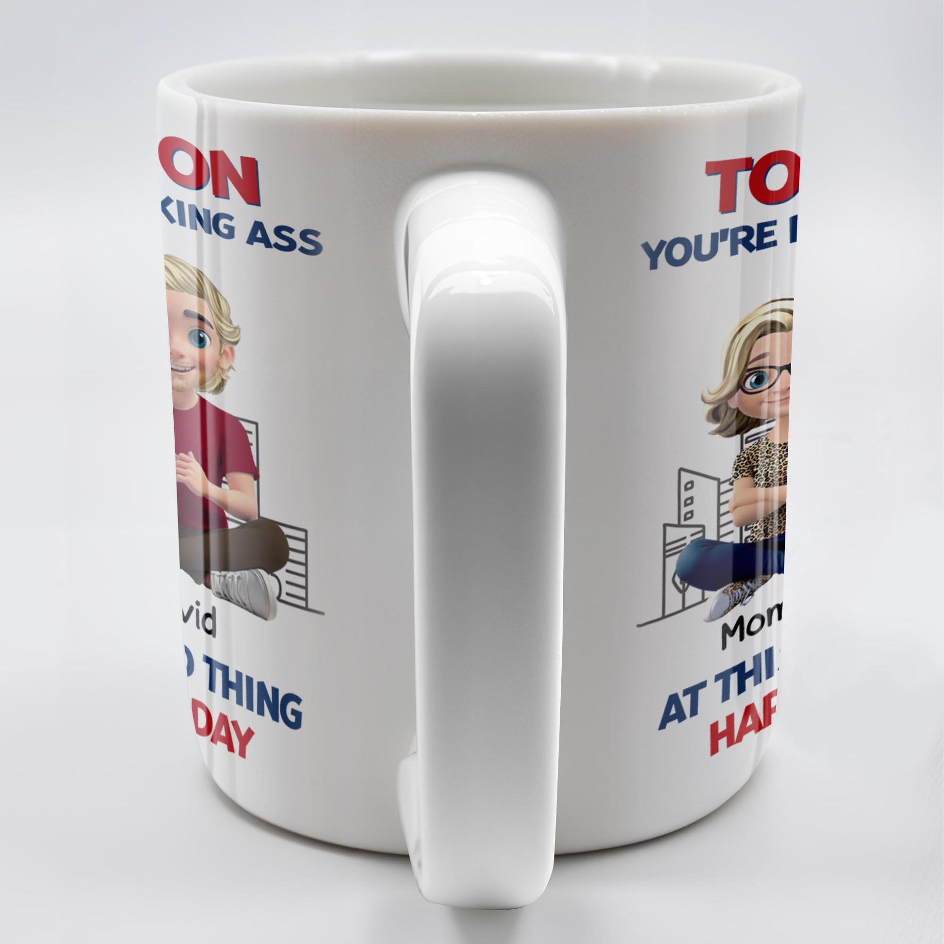 To My Son You're Really Kicking Ass At This Whole Dad Thing, Cartoon Characters and City Skyline