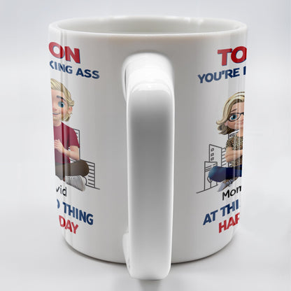 To My Son You're Really Kicking Ass At This Whole Dad Thing, Cartoon Characters and City Skyline