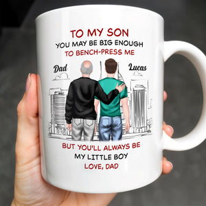 To My Son, You May Be Big Enough To Bench-Press Me, Father And Son, Urban Skyline