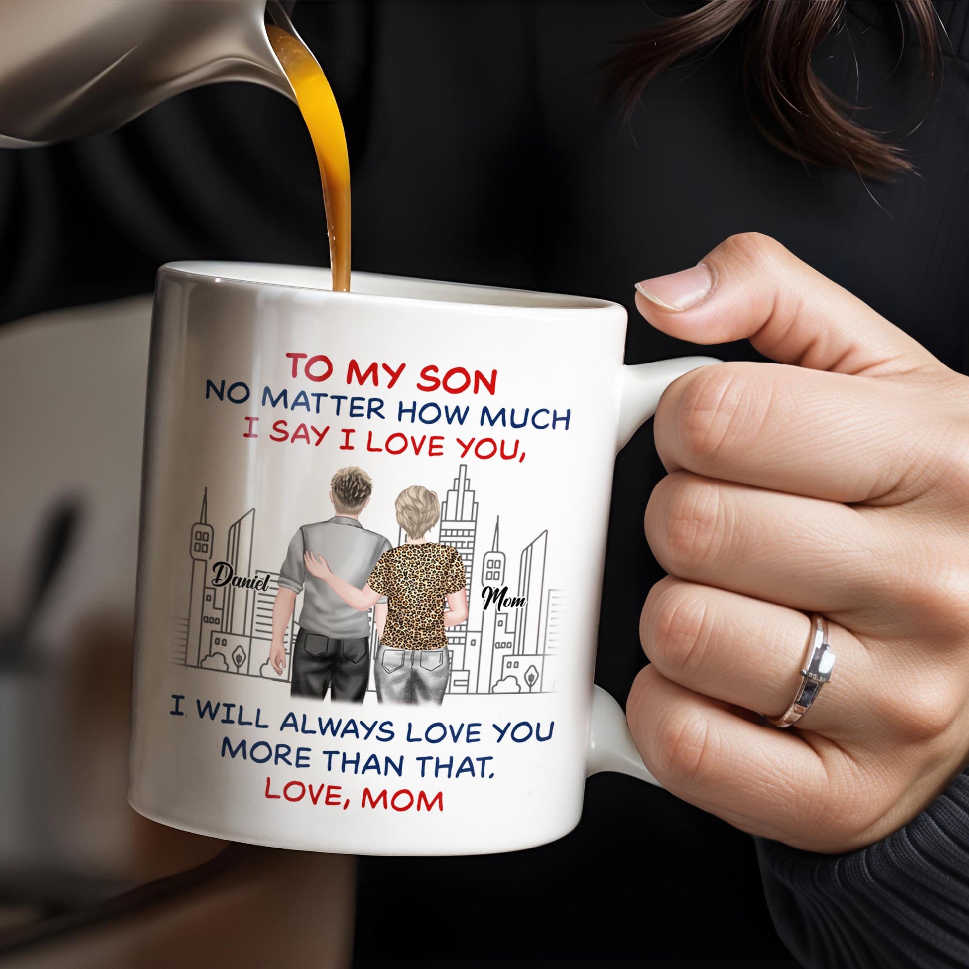 To My Son, No Matter How Much I Love You, Cityscape Design