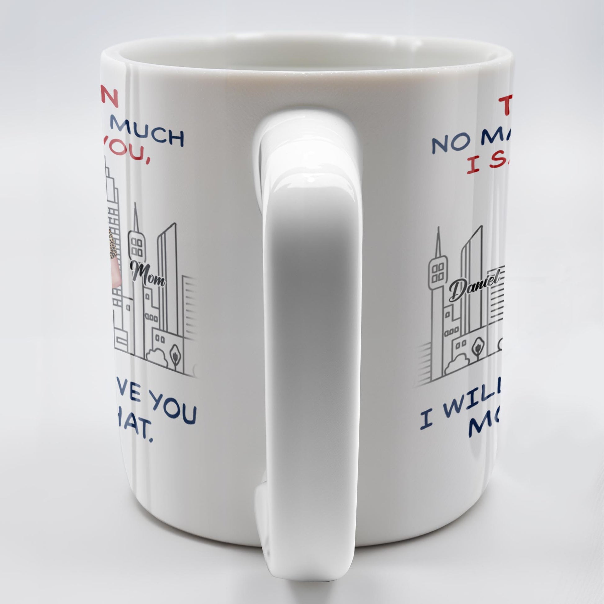 To My Son, No Matter How Much I Love You, Cityscape Design
