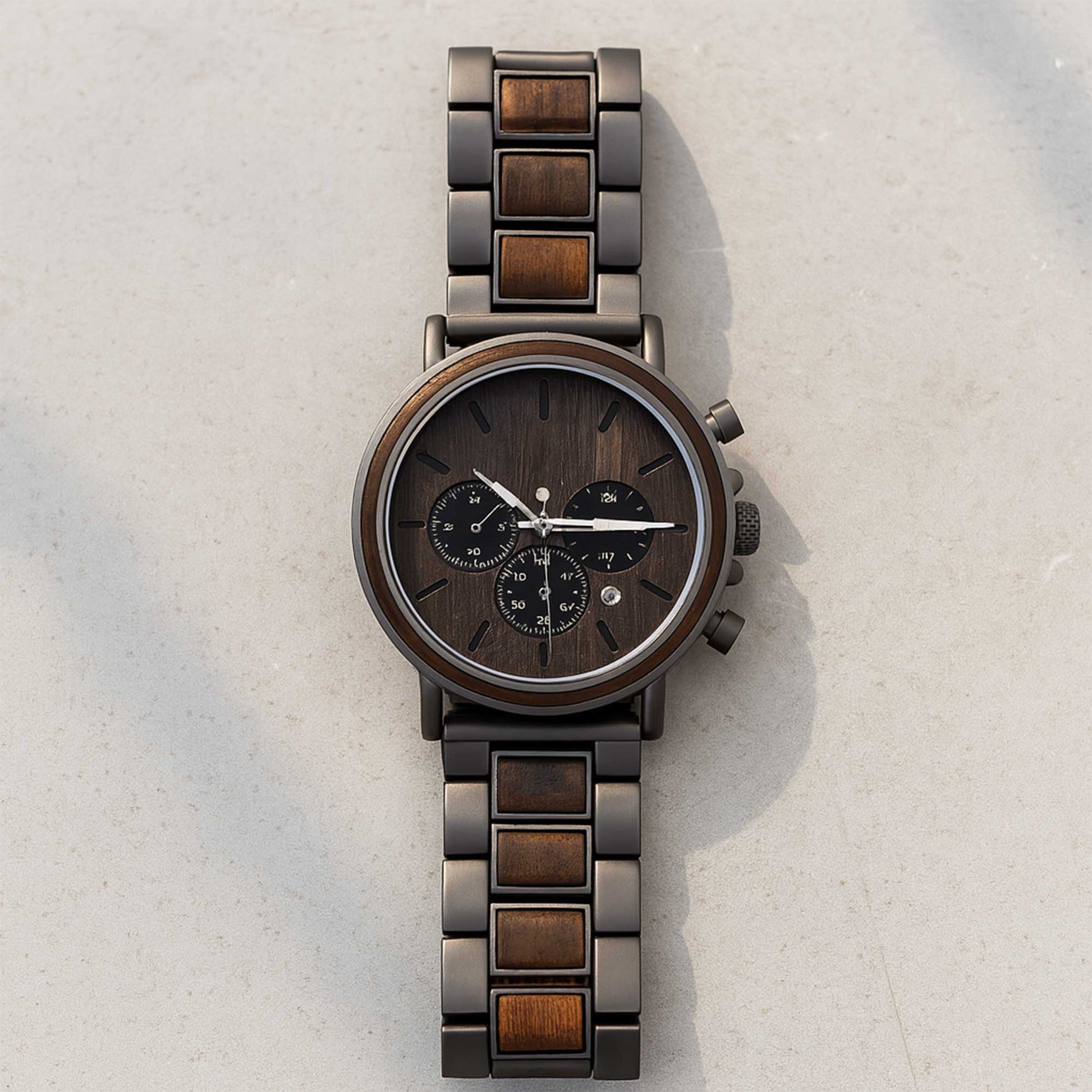 To My Son, Wooden Texture And Clock Design