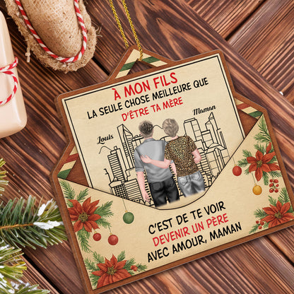 À Mon Fils, La Seule Chose Meilleure, Cityscape And Flowers Ornament