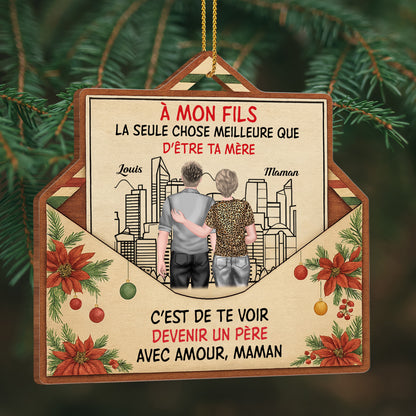 À Mon Fils, La Seule Chose Meilleure, Cityscape And Flowers Ornament