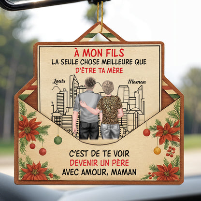 À Mon Fils, La Seule Chose Meilleure, Cityscape And Flowers Ornament