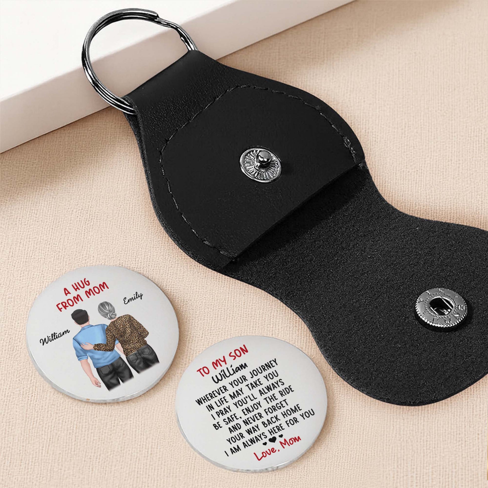 To My Son, Wherever Your Journey In Life, Back View Of Mother And Son