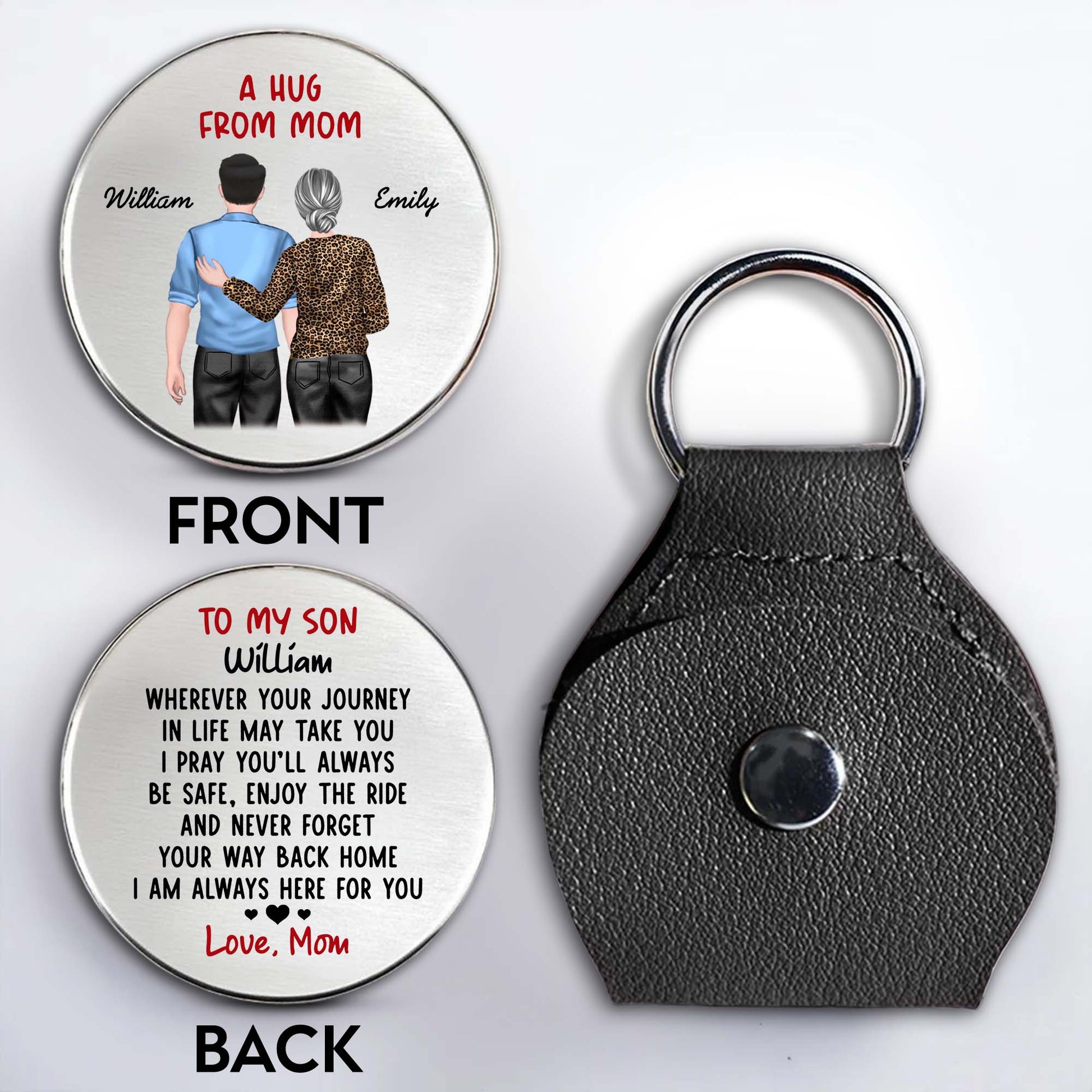 To My Son, Wherever Your Journey In Life, Back View Of Mother And Son