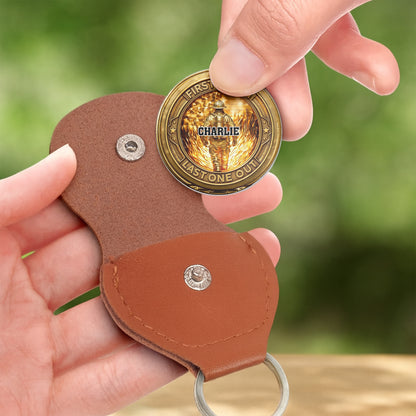 To My Son, Love From Mom, Firefighter Badge Token