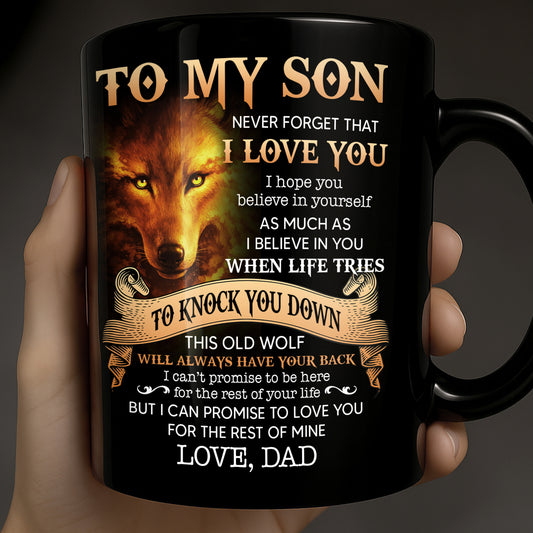 To My Son, Love From Dad, Featuring a Majestic Wolf