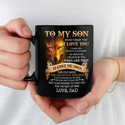 To My Son, Love From Dad, Featuring a Majestic Wolf
