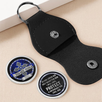 To My Son As God Loved His Only Begotten Son Blue Celtic Cross