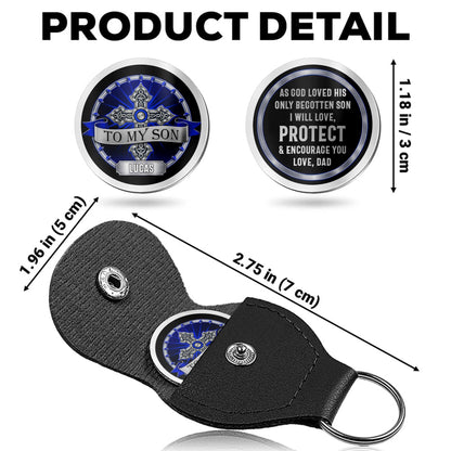 To My Son As God Loved His Only Begotten Son Blue Celtic Cross