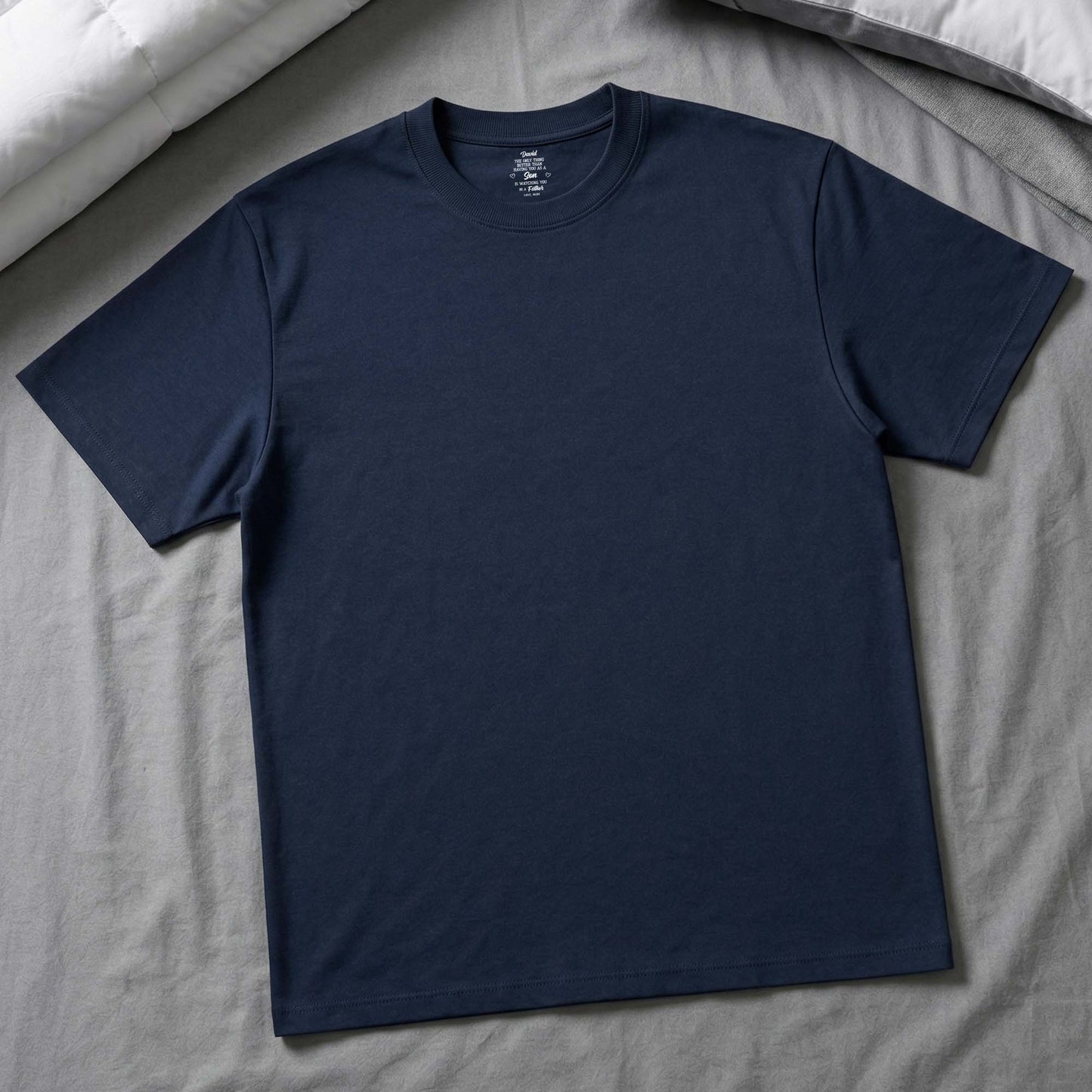 The Only Thing Better Than Having You As A Son Heart T Shirt - Personalized Custom Inside Neck Print T-Shirt - SON106_BCBAS