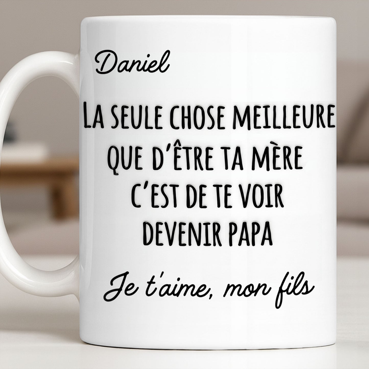 La Seule Chose Meilleure Que De'Être Ta Mère French Text Typography - Personalized Custom Coffee Mug - SON219_MG