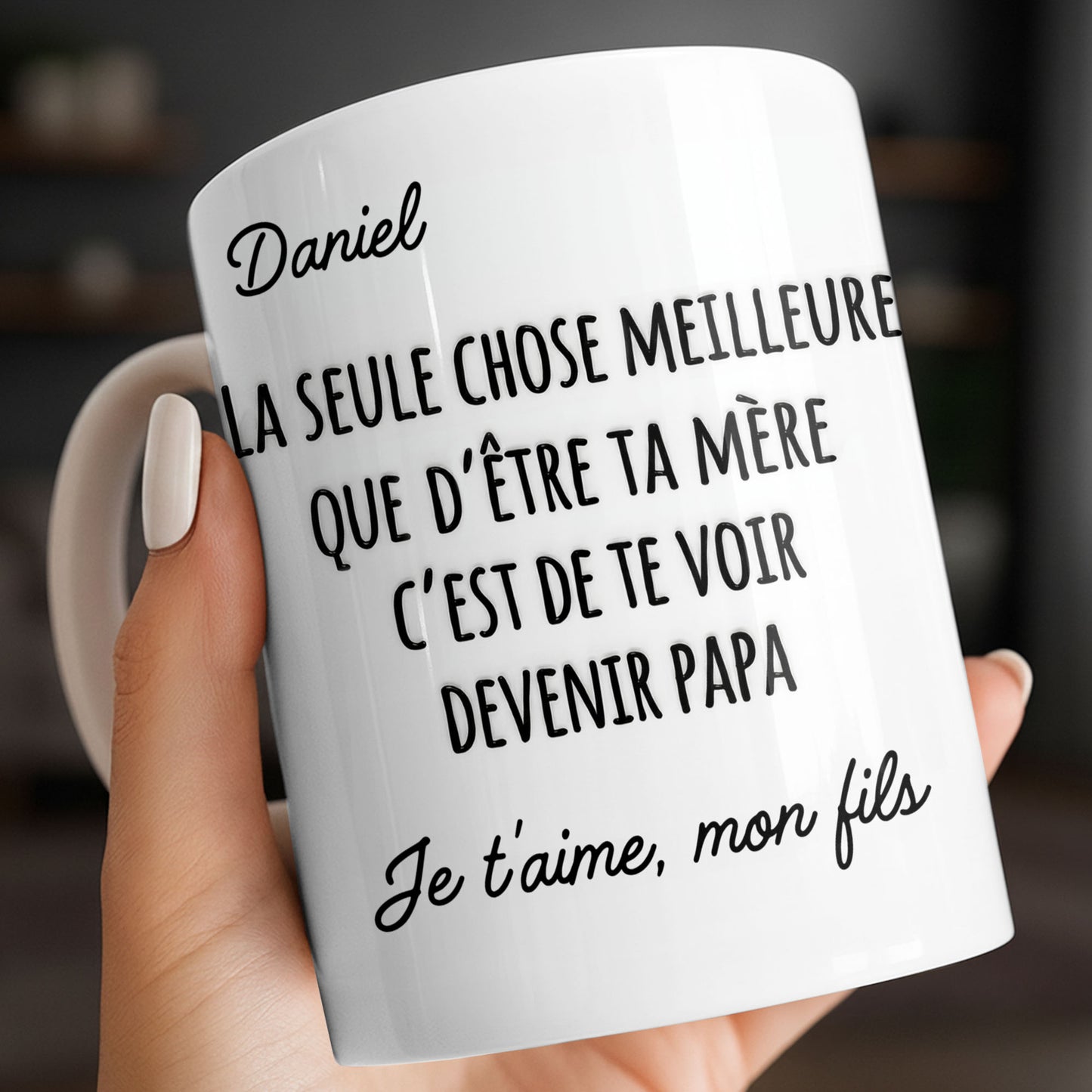 La Seule Chose Meilleure Que De'Être Ta Mère French Text Typography - Personalized Custom Coffee Mug - SON219_MG