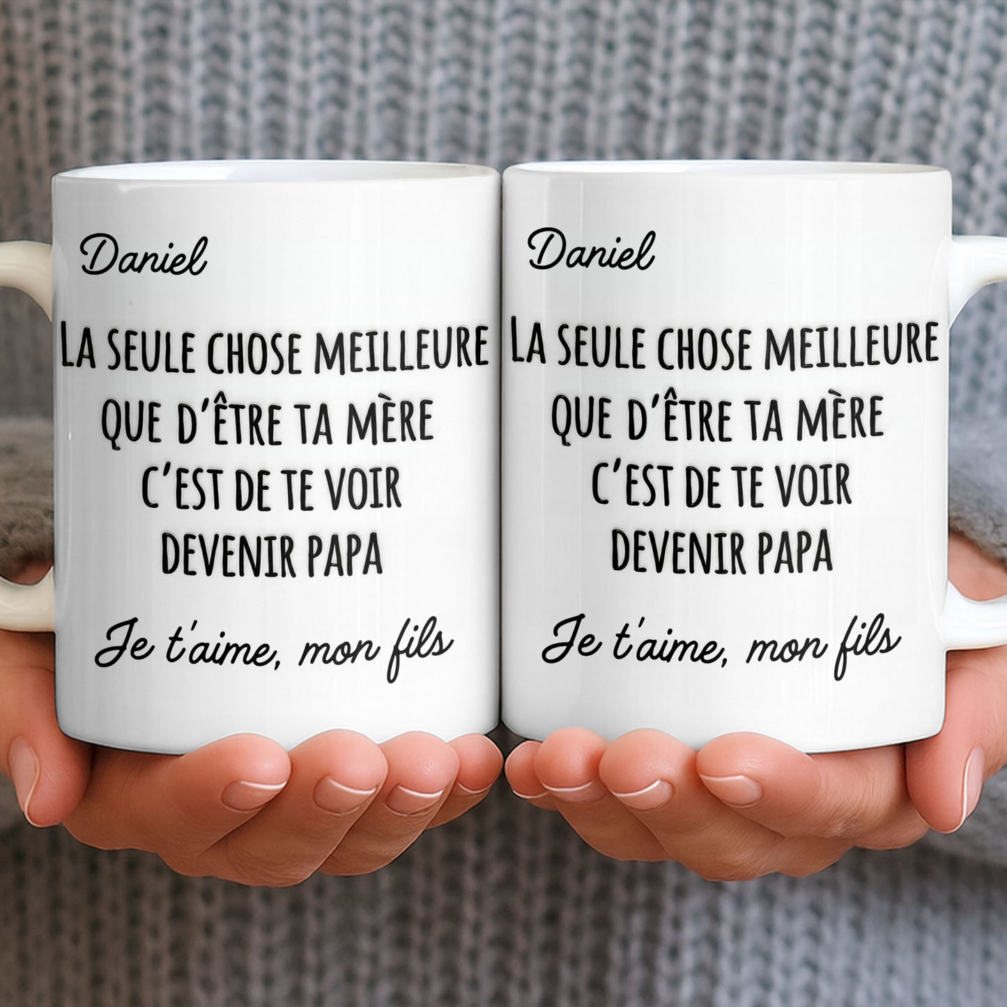 La Seule Chose Meilleure Que De'Être Ta Mère French Text Typography - Personalized Custom Coffee Mug - SON219_MG