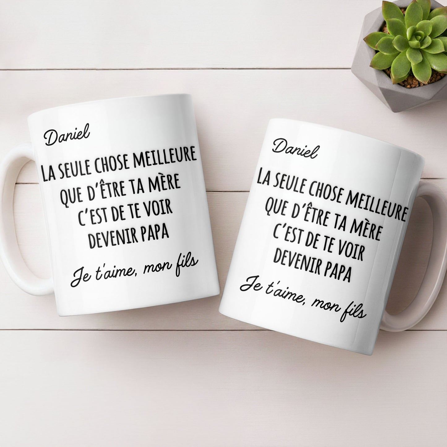 La Seule Chose Meilleure Que De'Être Ta Mère French Text Typography - Personalized Custom Coffee Mug - SON219_MG