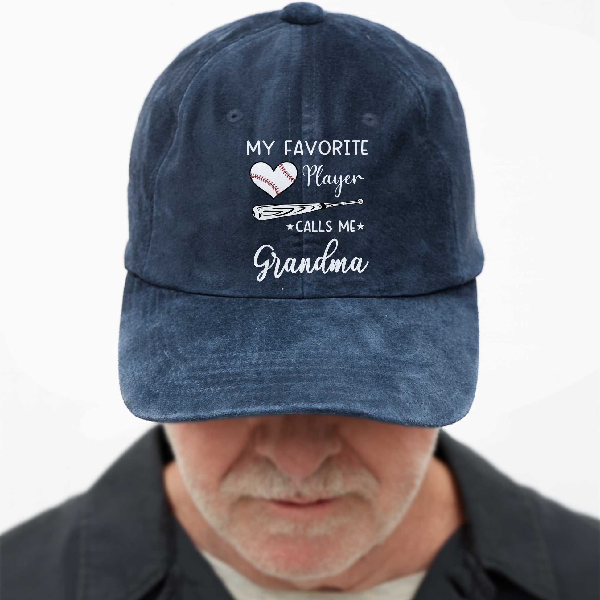 My Favorite Player Calls Me Grandma Baseball Cap
