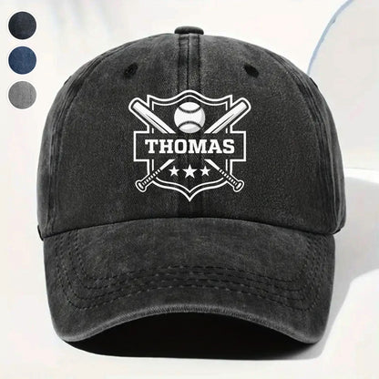 Custom Baseball And Bats Design Cap