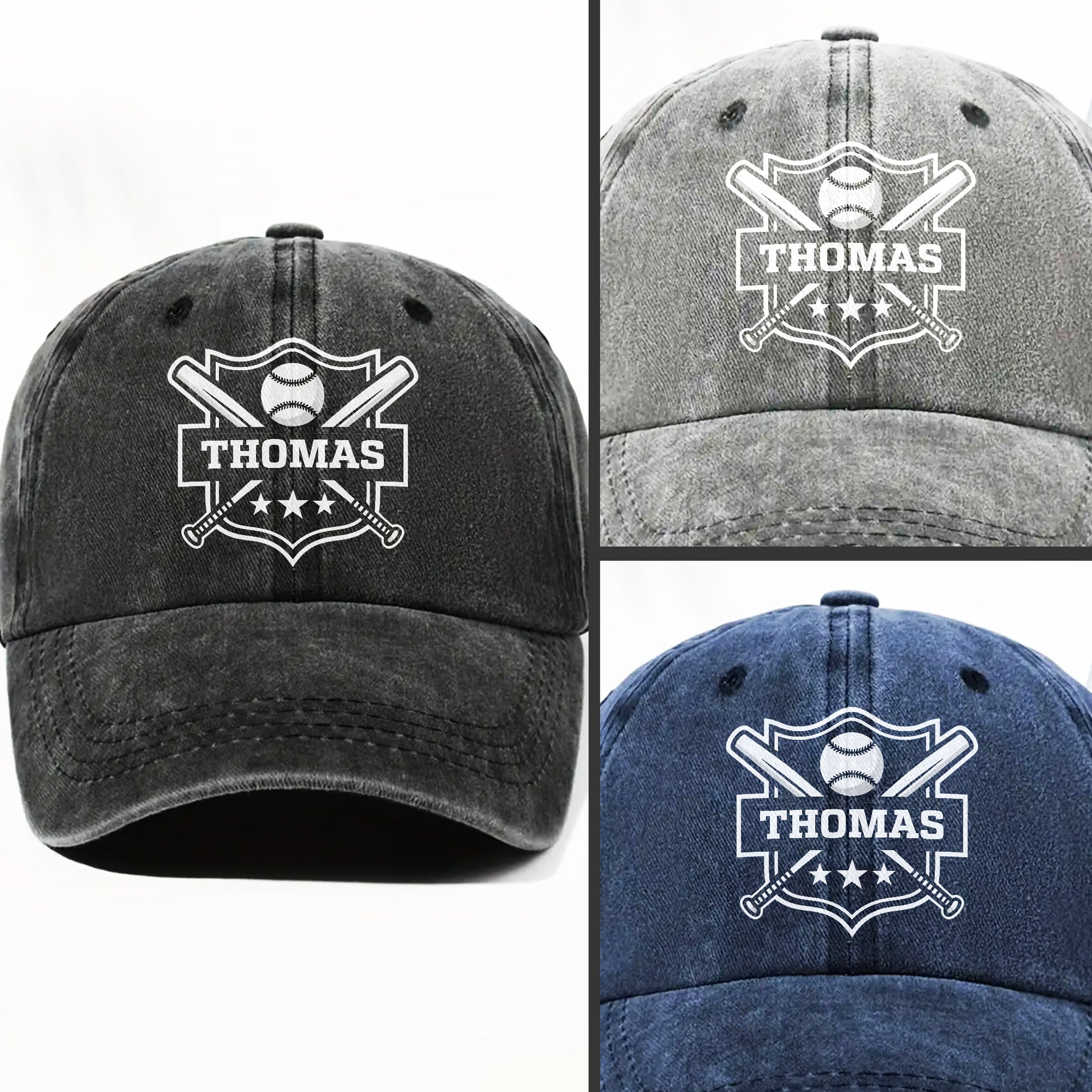 Custom Baseball And Bats Design Cap