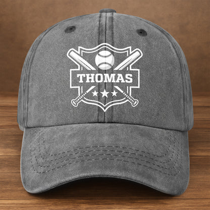 Custom Baseball And Bats Design Cap