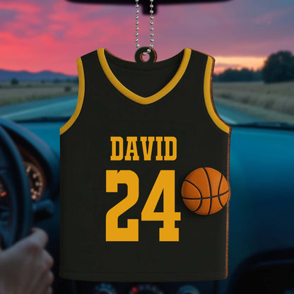 Celebrate Your Love For Basketball, Customizable Jersey and Basketball