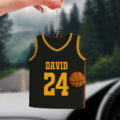 Celebrate Your Love For Basketball, Customizable Jersey and Basketball