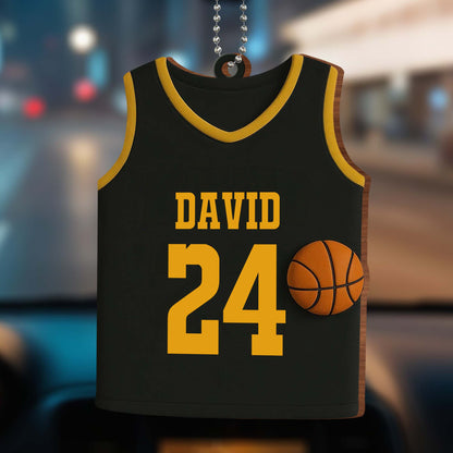 Celebrate Your Love For Basketball, Customizable Jersey and Basketball