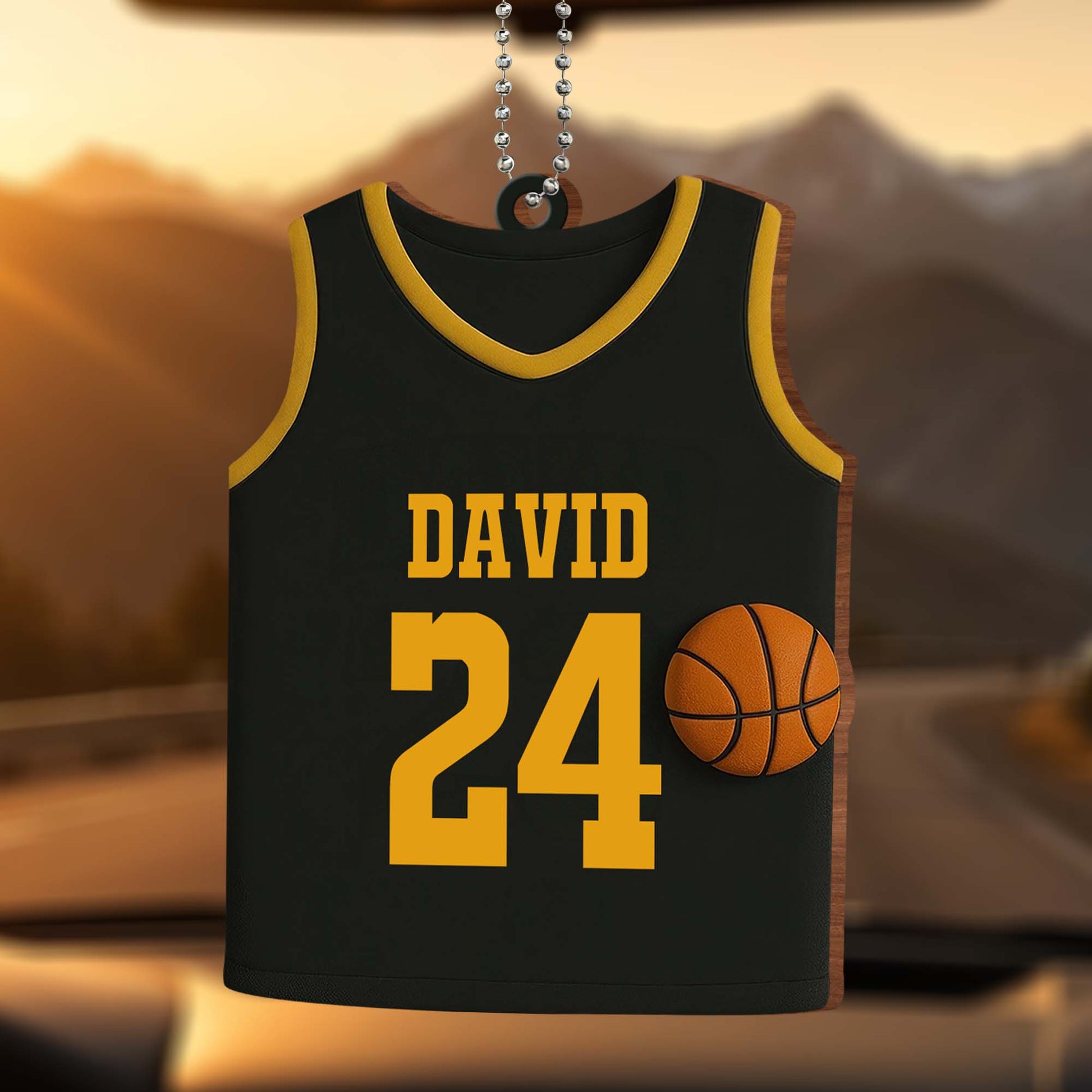 Celebrate Your Love For Basketball, Customizable Jersey and Basketball