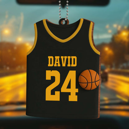 Celebrate Your Love For Basketball, Customizable Jersey and Basketball