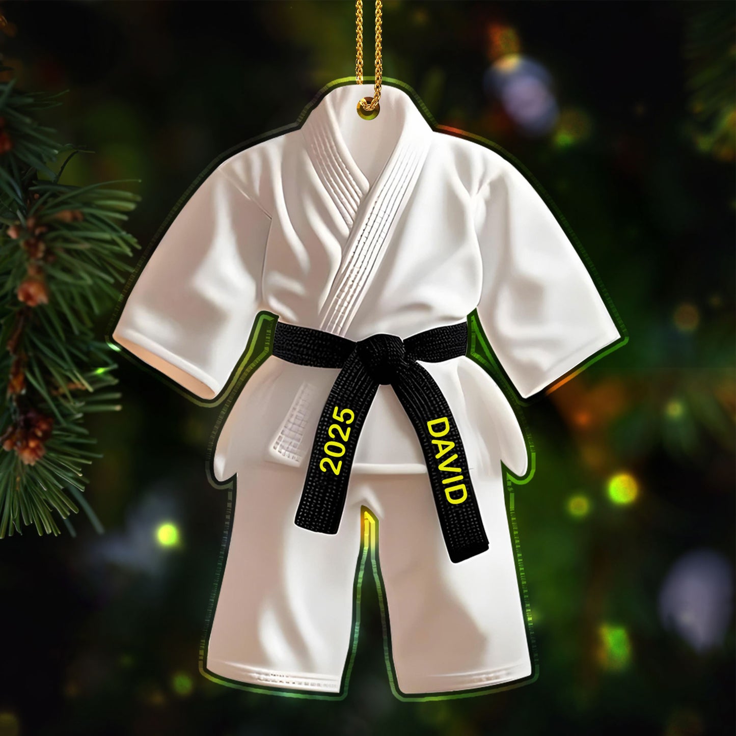Celebrate Your Achievements With This Martial Arts Black Belt Ornament