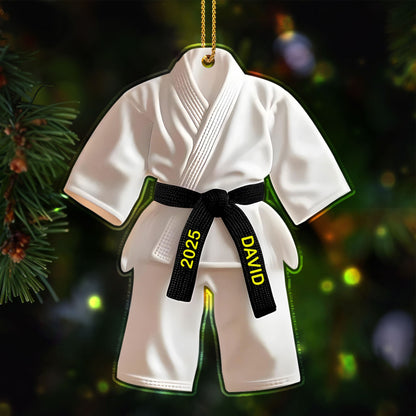 Celebrate Your Achievements With This Martial Arts Black Belt Ornament