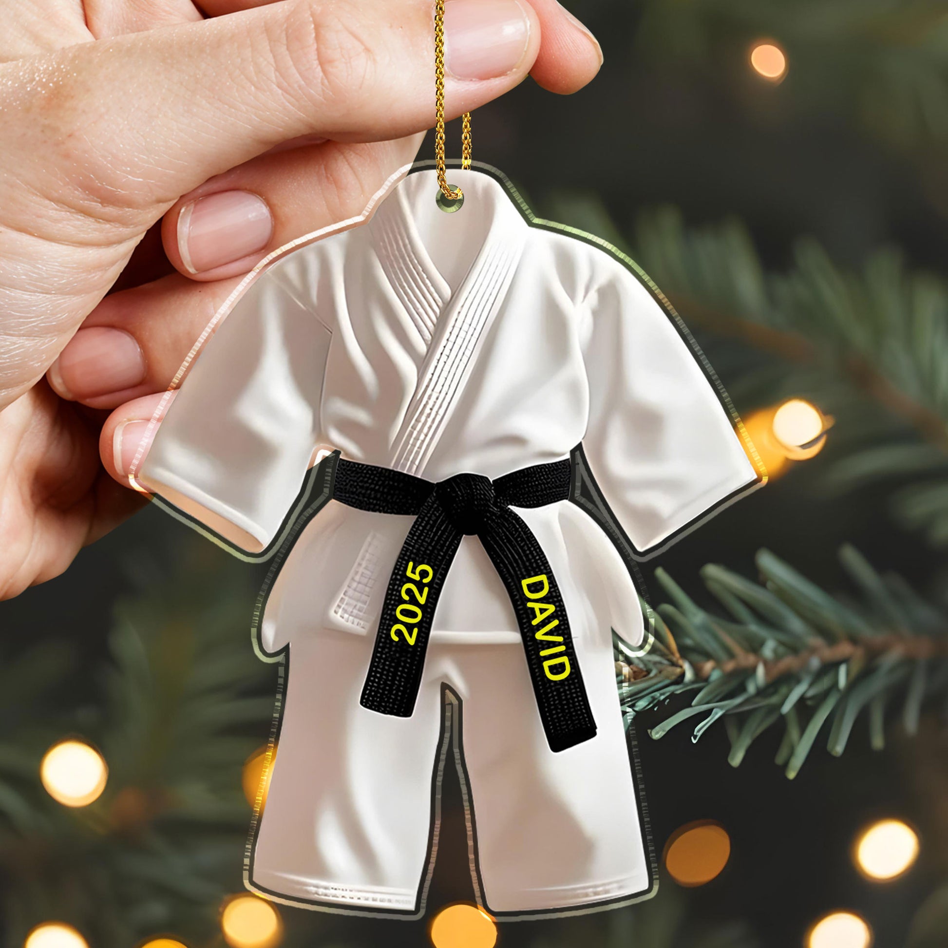Celebrate Your Achievements With This Martial Arts Black Belt Ornament