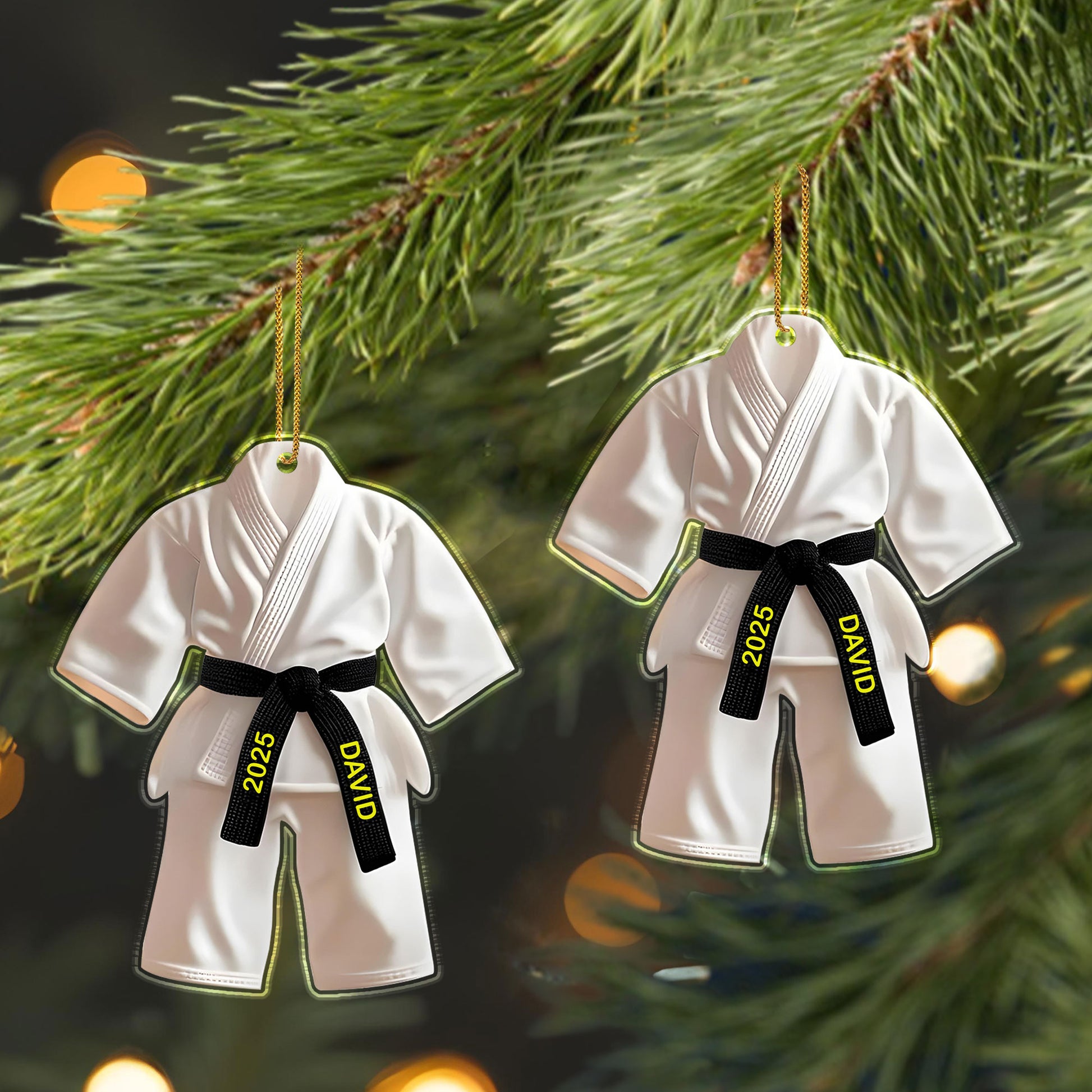 Celebrate Your Achievements With This Martial Arts Black Belt Ornament