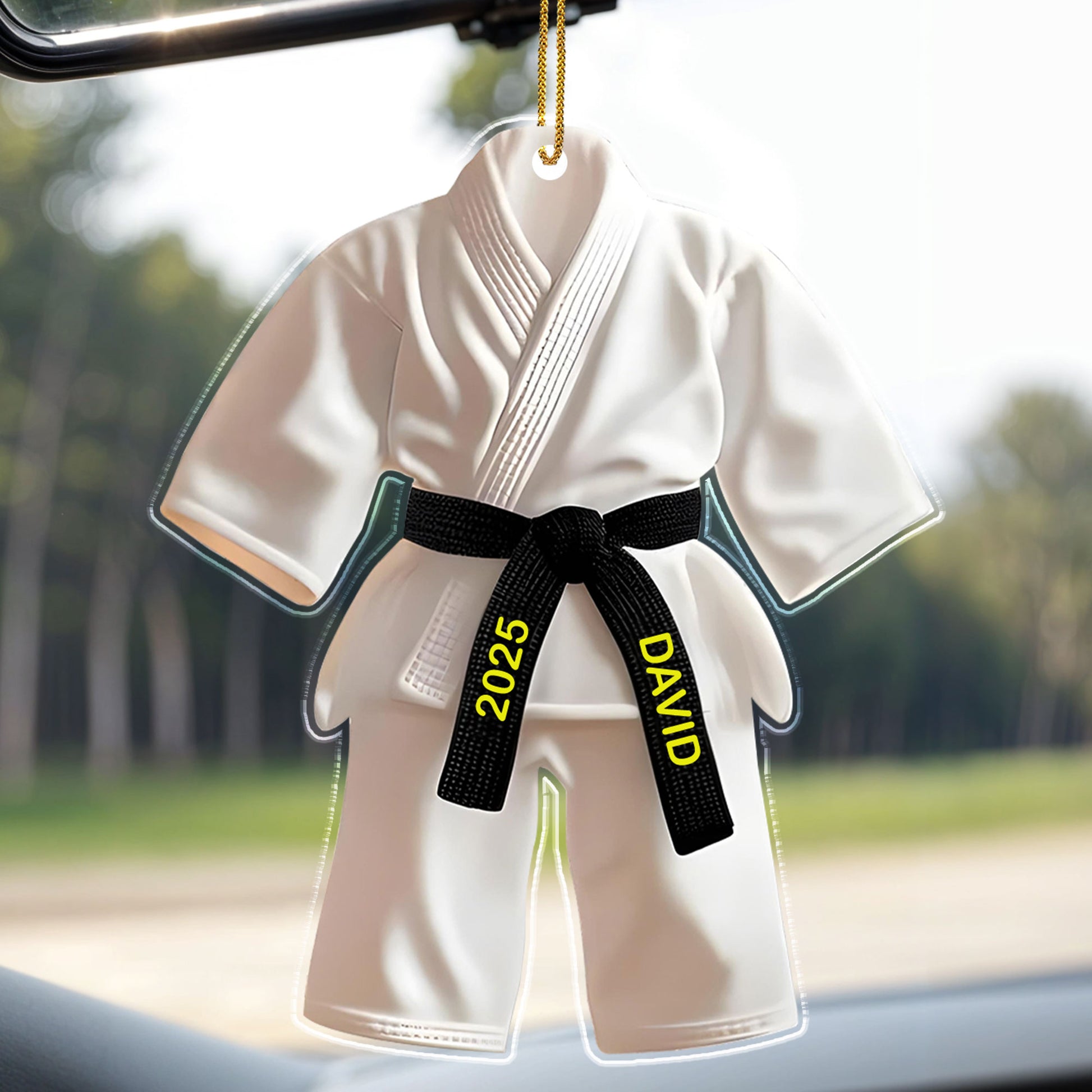 Celebrate Your Achievements With This Martial Arts Black Belt Ornament