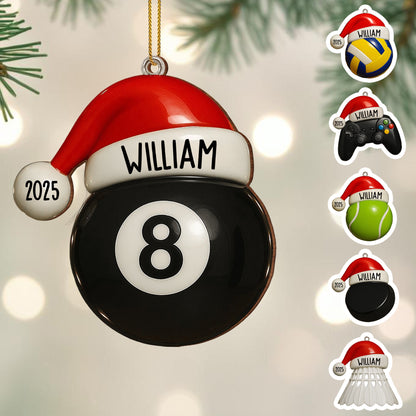 Celebra tus momentos especiales con una pelota de tenis personalizada - Adorno de madera personalizado, forma personalizada - SPORT021_WDO