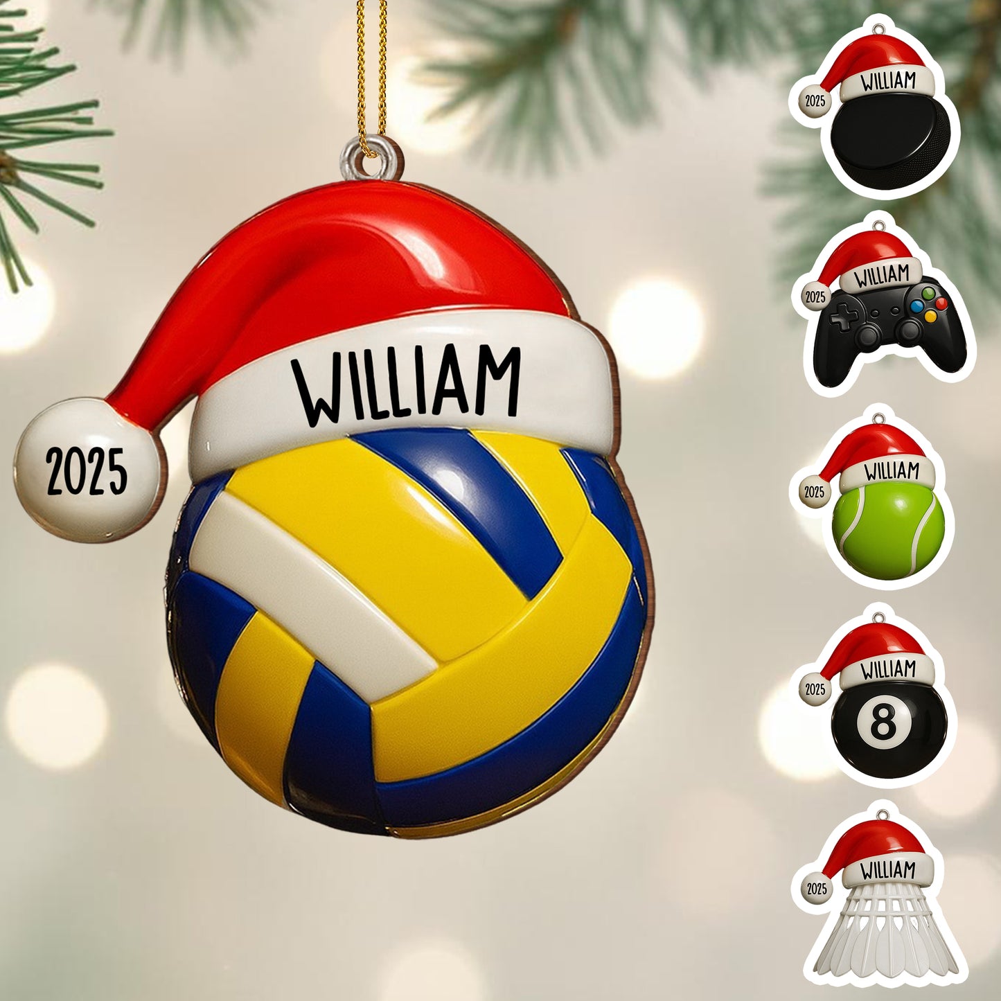 Celebra tus momentos especiales con una pelota de tenis personalizada - Adorno de madera personalizado, forma personalizada - SPORT021_WDO