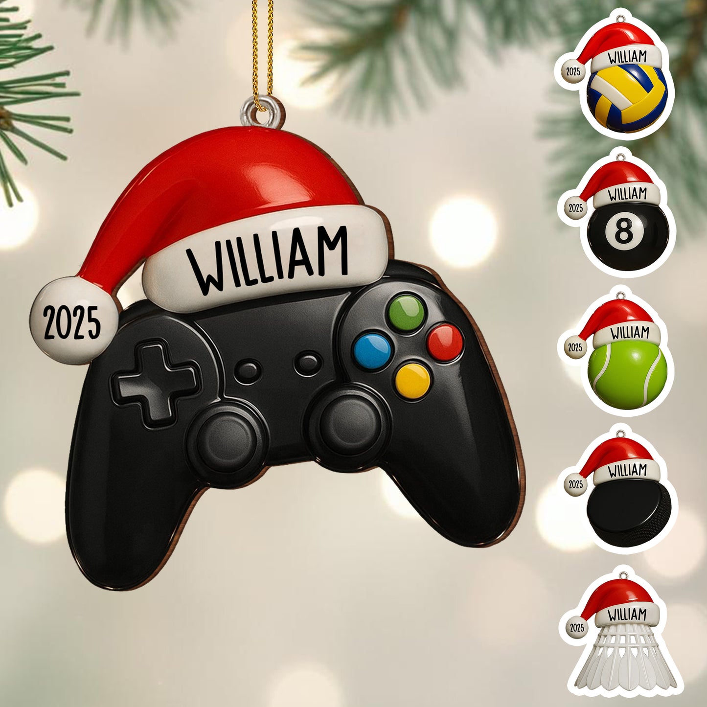 Celebra tus momentos especiales con una pelota de tenis personalizada - Adorno de madera personalizado, forma personalizada - SPORT021_WDO