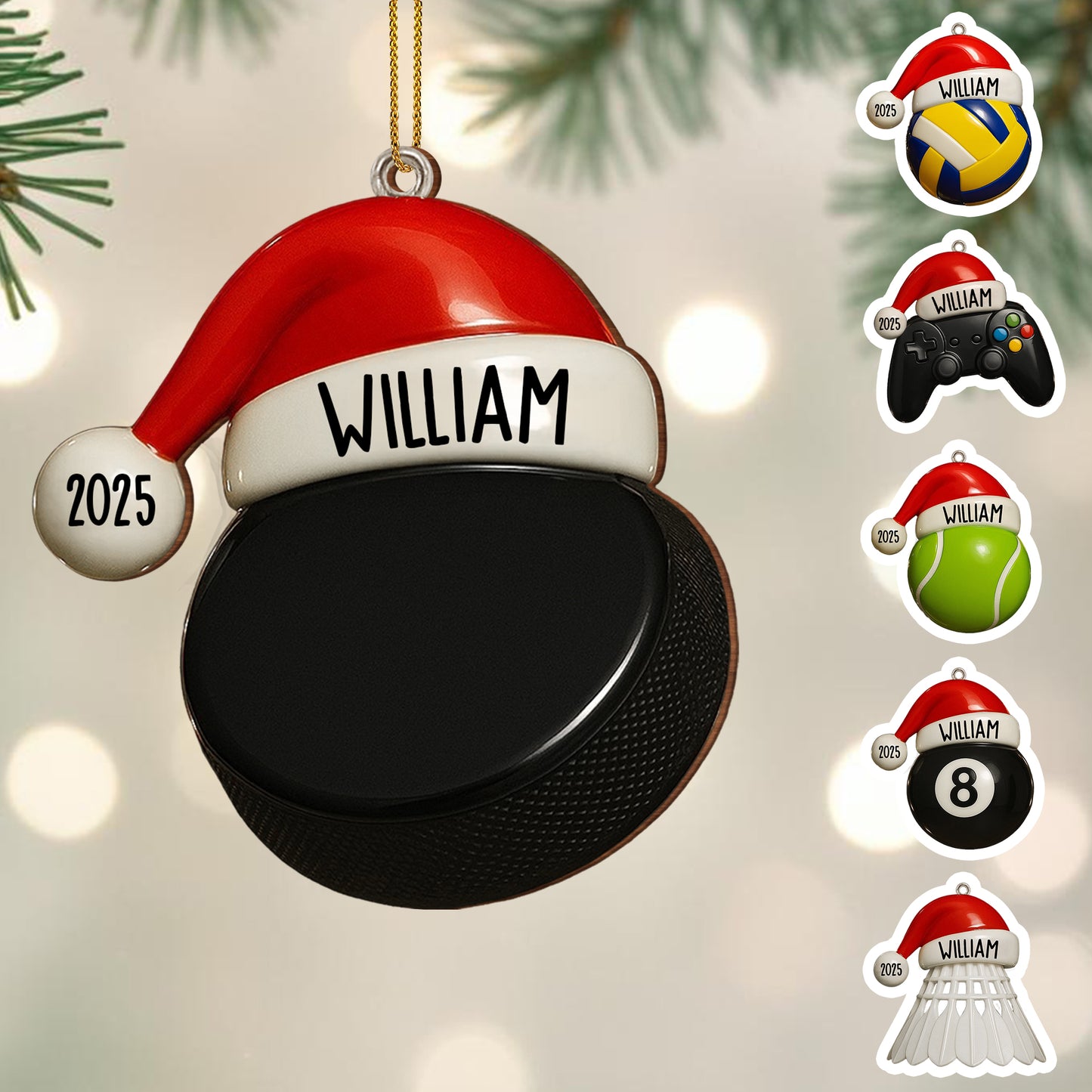 Celebra tus momentos especiales con una pelota de tenis personalizada - Adorno de madera personalizado, forma personalizada - SPORT021_WDO