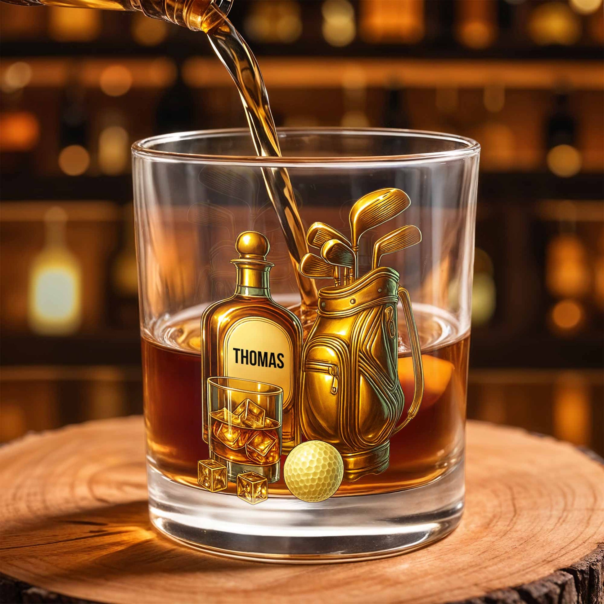 Celebrate Your Love For Golf With An Elegant Whiskey Glass