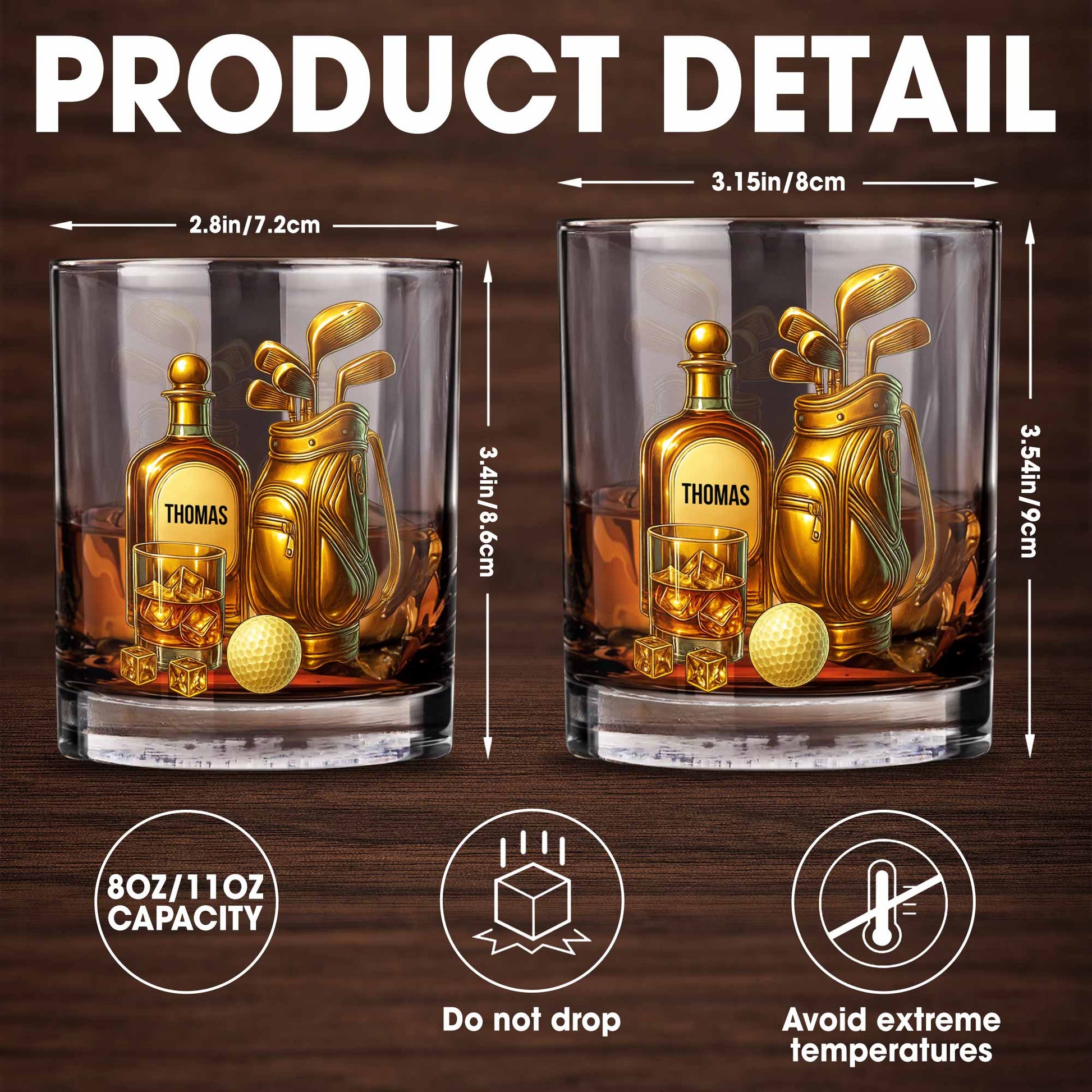 Celebrate Your Love For Golf With An Elegant Whiskey Glass