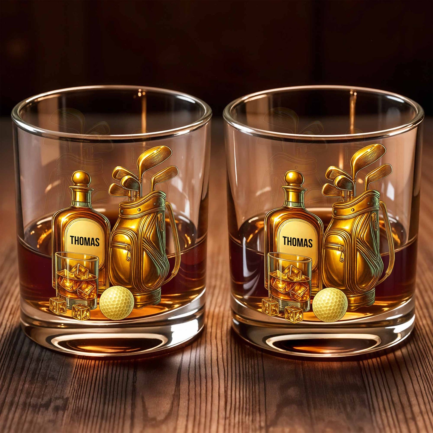 Celebrate Your Love For Golf With An Elegant Whiskey Glass