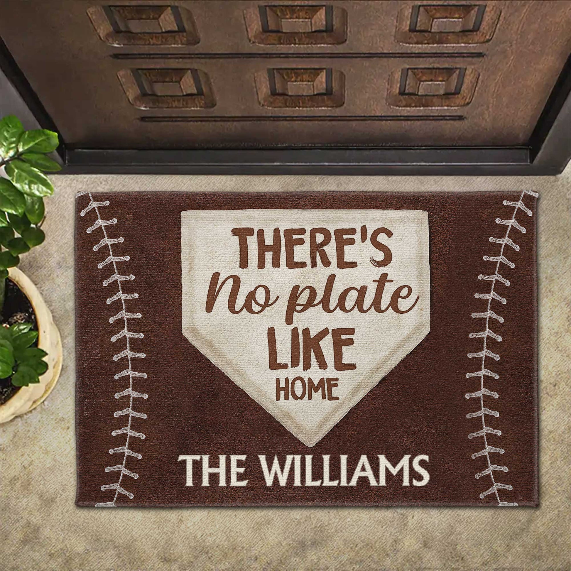 There's No Plate Like Home Baseball Design