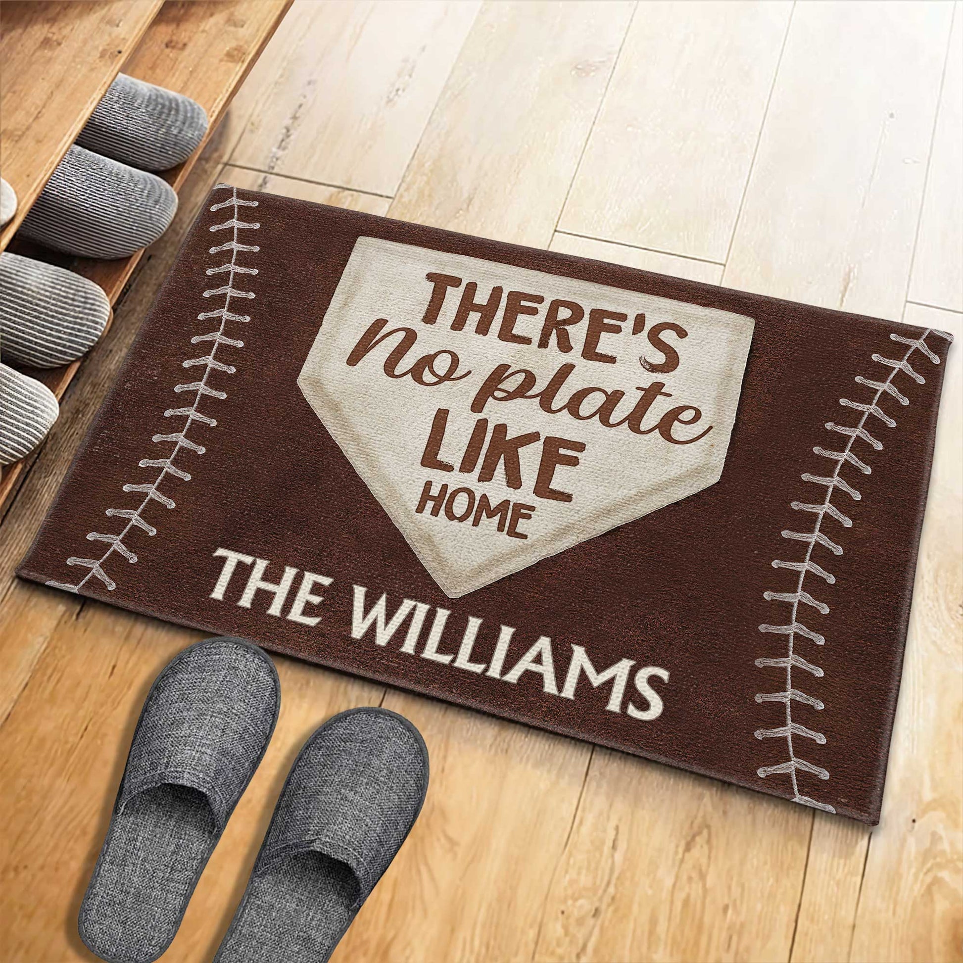 There's No Plate Like Home Baseball Design