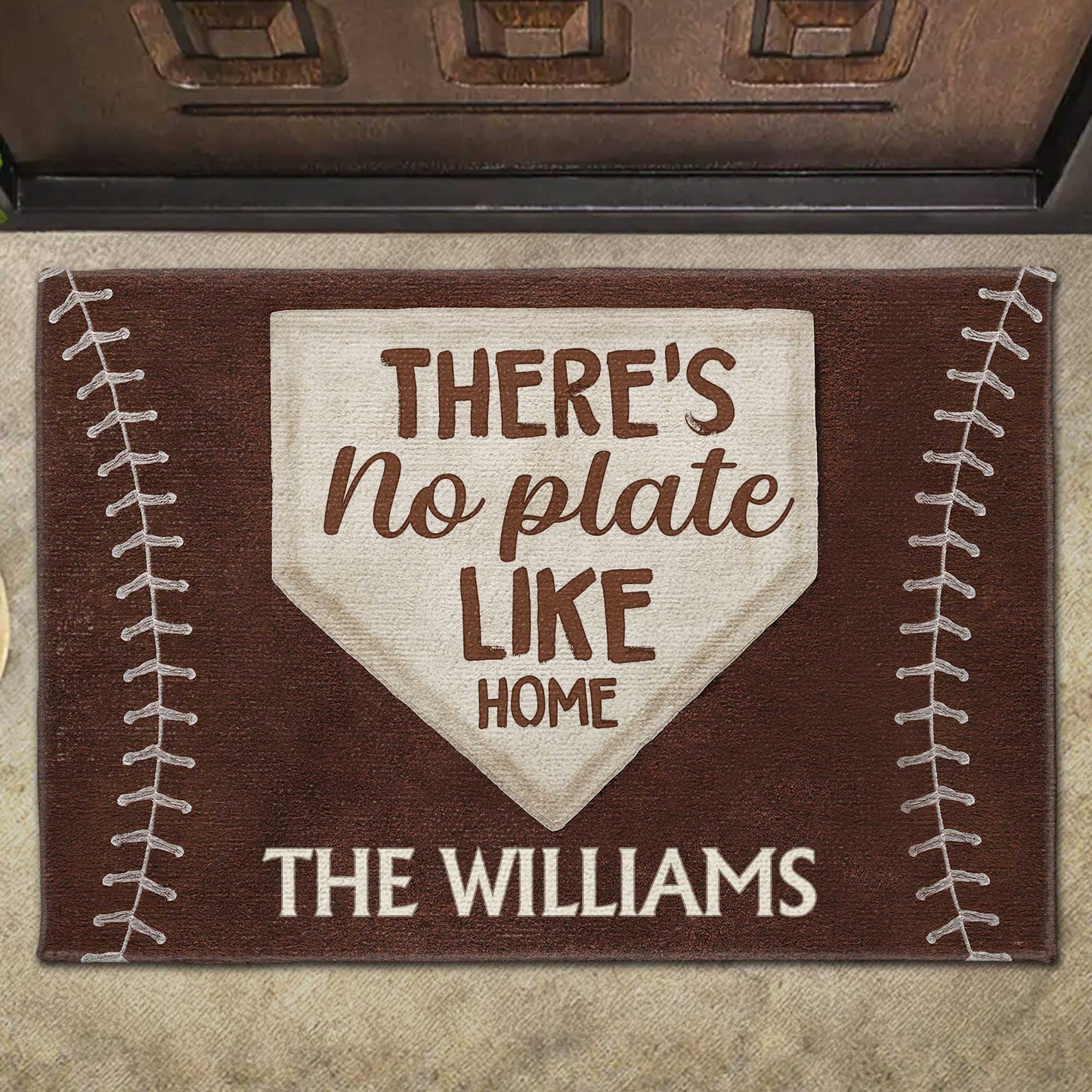 There's No Plate Like Home Baseball Design