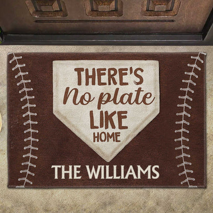 There's No Plate Like Home Baseball Design