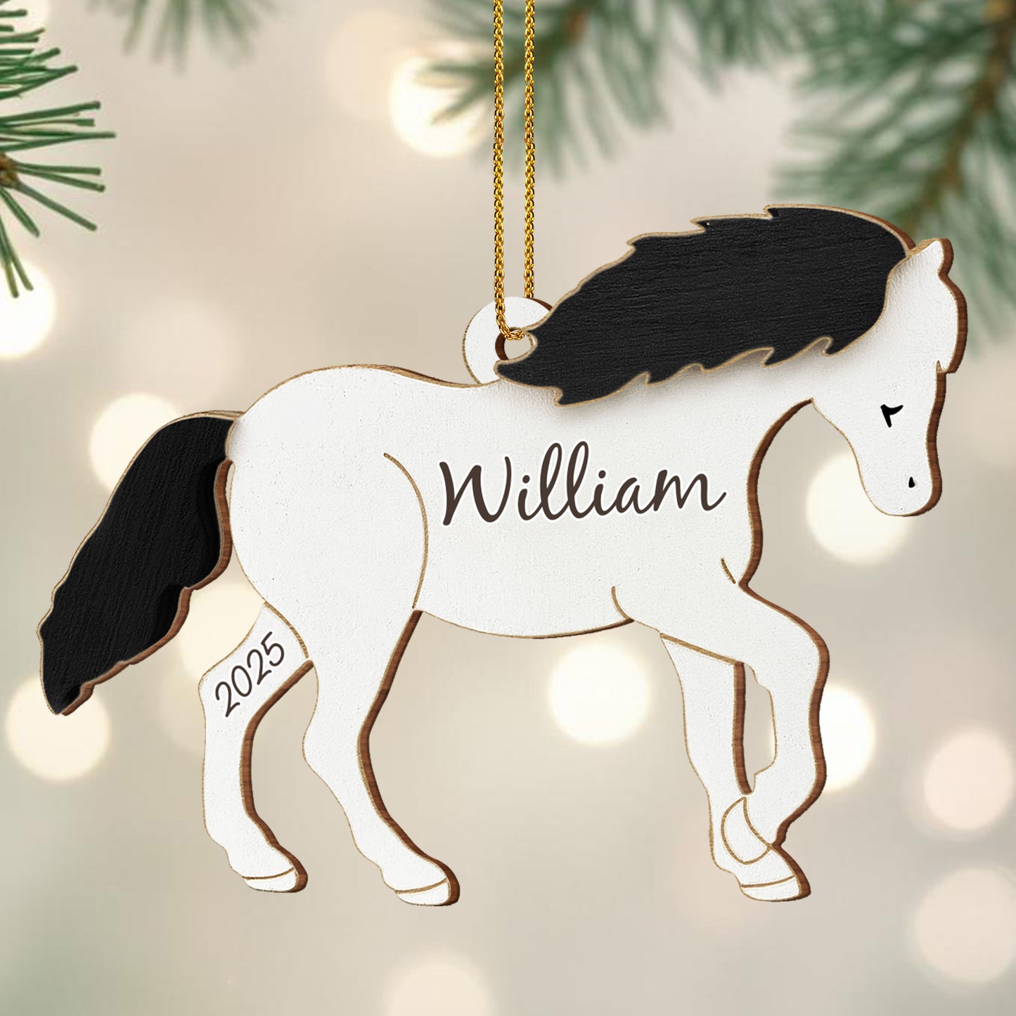 Customize This Beautiful Horse Ornament