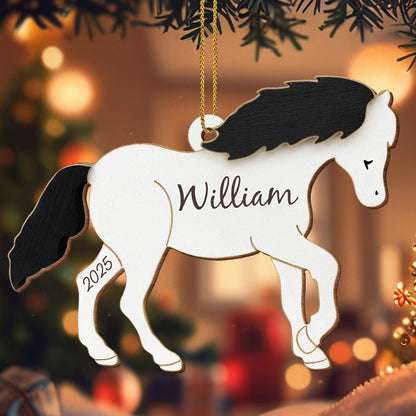 Customize This Beautiful Horse Ornament