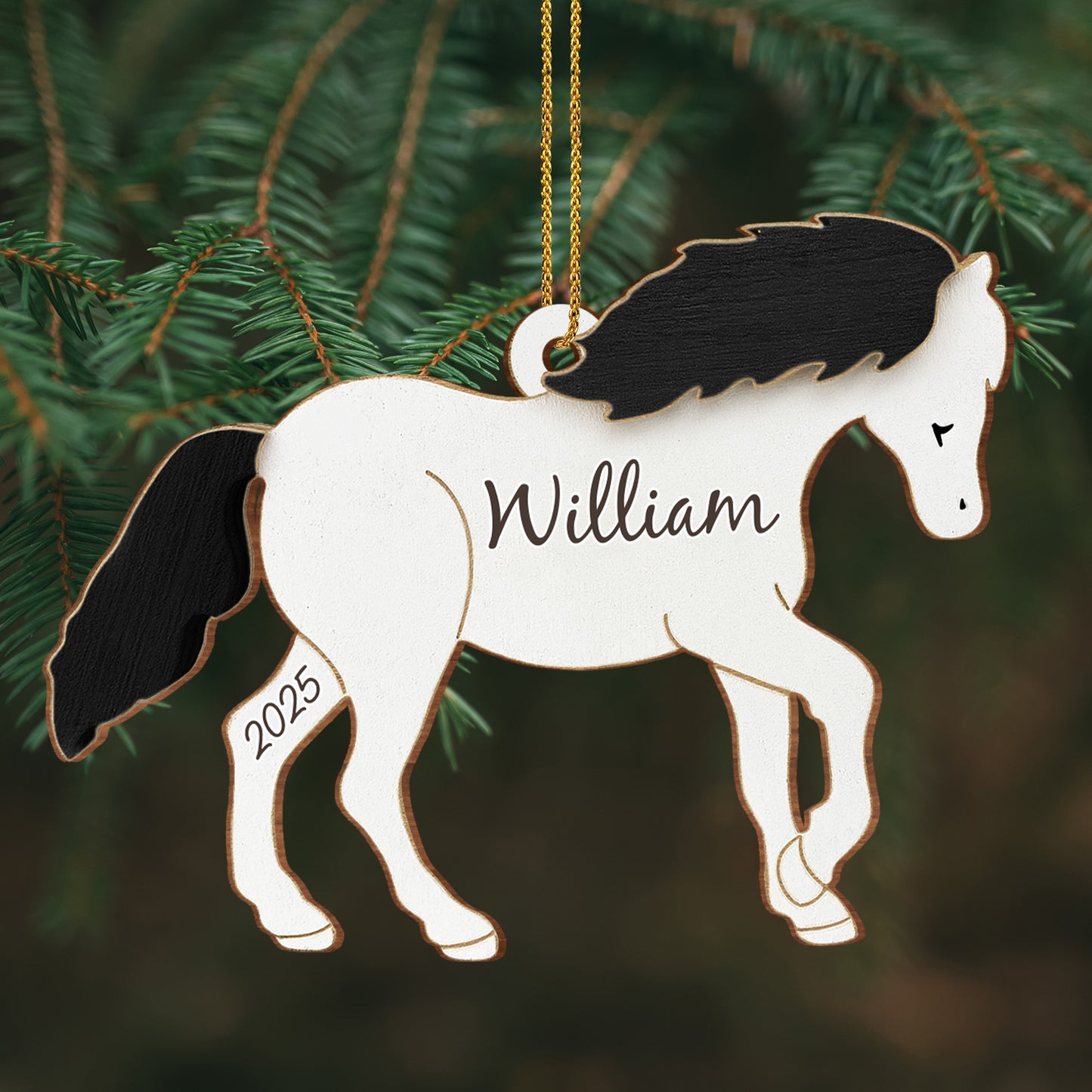 Customize This Beautiful Horse Ornament